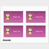 Magenta Penguin Dank u Sticker (Vel)