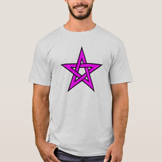 Magenta Pentagram T-shirt (Voorkant)