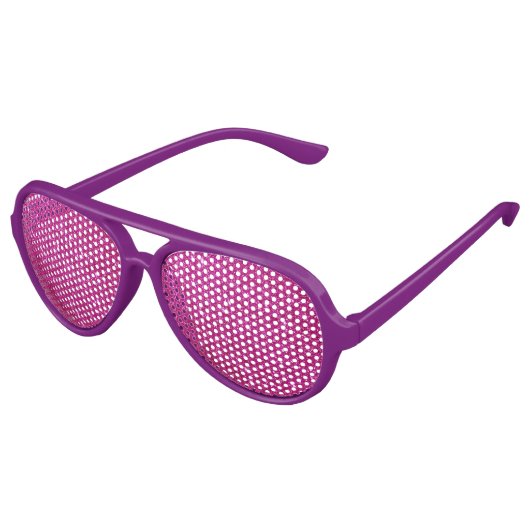Magenta Pink Glitter  Aviator Zonnebril (Gekanteld)