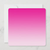 Magenta Pink Photo Triple Afstuderen Invitation Kaart (Achterkant)