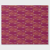Magenta Pink Ramadan Kareem Cadeaupapier (Vlak)