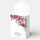 Magenta Pink Rose Floral Botanical Birthday Bedankdoosjes (Geopend)