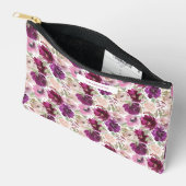 Magenta Pink Watercolor Flowers Etui (Open)