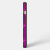 Magenta piramides iPhone hoesje (Linkerkant)
