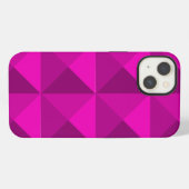 Magenta piramides iPhone hoesje (Achterkant horizontaal)