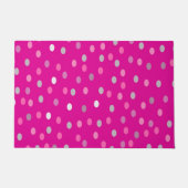 Magenta Polka Dots Deurmat (Voorkant)