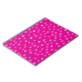 Magenta Polka Dots Notitieboek