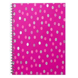 Magenta Polka Dots Notitieboek