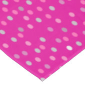 Magenta Polka Dots Tafelkleed (Gekanteld)