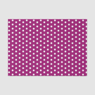 Magenta Polka Dots Tissuepapier