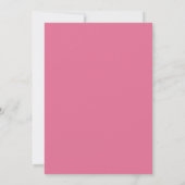 Magenta Prachtige Zomer Bruiloft Kaart (Achterkant)