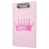Magenta Princess Crown op roze achtergrond Klembord (Links)