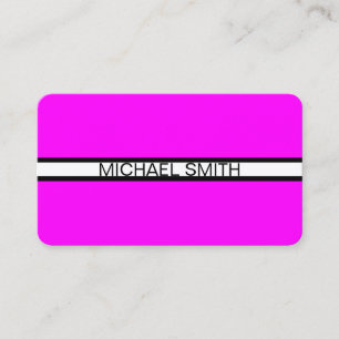 Magenta Professional White Black Elegant Modern Visitekaartje