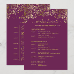 Magenta Prum & Gouden Trouw Evenementen & Tijdsche Programmakaart