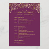 Magenta Prum & Gouden Trouw Evenementen & Tijdsche Programmakaart (Voorkant)