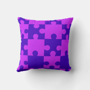 Magenta puzzel kussen