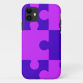 Magenta puzzle-telefoondraagtas Case-Mate iPhone case (Achterkant)