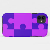 Magenta puzzle-telefoondraagtas Case-Mate iPhone case (Achterkant (horizontaal))