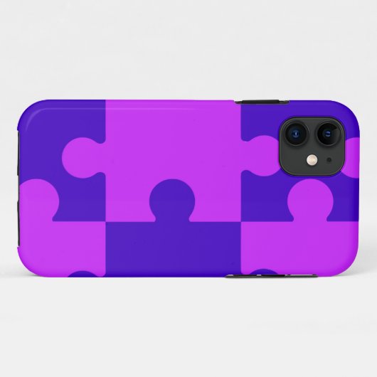 Magenta puzzle-telefoondraagtas Case-Mate iPhone case (Achterkant (horizontaal))