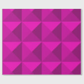 Magenta Pyramids Cadeaupapier (Vlak)