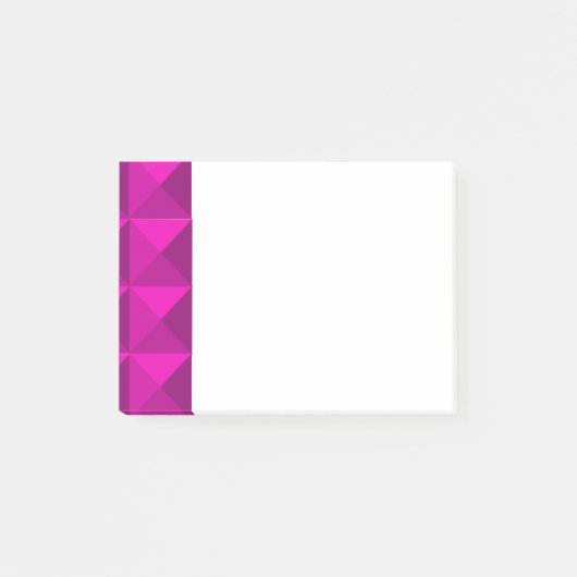 Magenta Pyramids Post-it Notes (Voorkant)