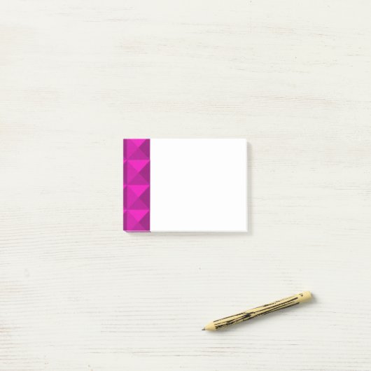Magenta Pyramids Post-it Notes (Op bureau)
