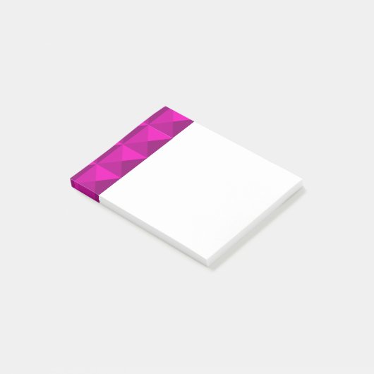 Magenta Pyramids Post-it Notes (Schuin)