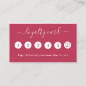 Magenta QR de bedrijfloyaliteitskaart van de de co Visitekaartje (Voorkant)