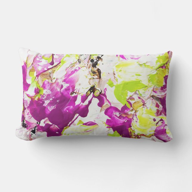 Magenta Rain Cushion Kussen (Voorkant)