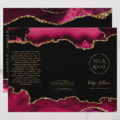 magenta red agate brochure (Voorkant / Achterkant)