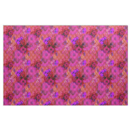 magenta retro florale stof