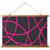 Magenta Ribbons op Zwart