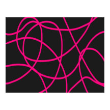 Magenta Ribbons op Zwart