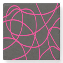 Magenta Ribbons op Zwart