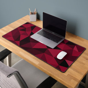 Magenta rode geometrische mesh-patroon bureaumat