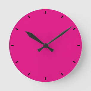 Magenta Ronde Klok
