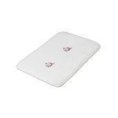 Magenta-rood, geelachtig Oranje decoratief Badmat (Gekanteld)