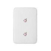 Magenta-rood, geelachtig Oranje decoratief Badmat (Voorkant Verticaal)