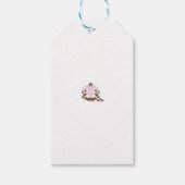 Magenta-rood, geelachtig Oranje decoratief Cadeaulabel (Voorkant)