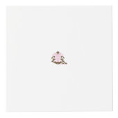 Magenta-rood, geelachtig Oranje decoratief Kubus (Voorkant)