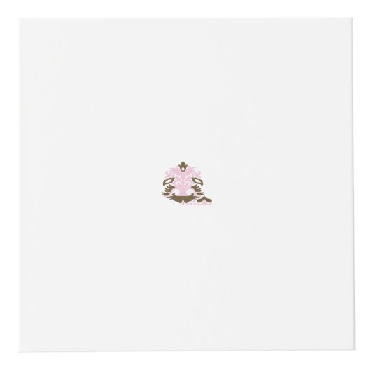 Magenta-rood, geelachtig Oranje decoratief Kubus (Voorkant)