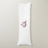 Magenta-rood, geelachtig Oranje decoratief Lichaamskussen (Voorkant Verticaal)