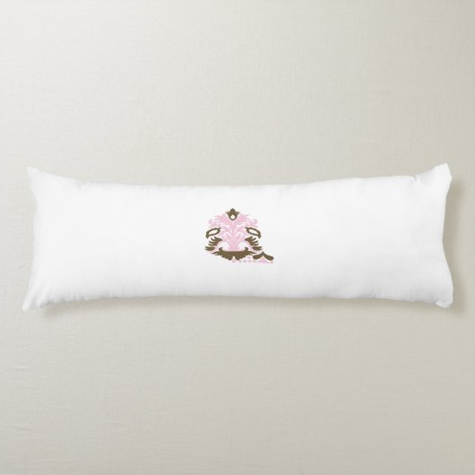 Magenta-rood, geelachtig Oranje decoratief Lichaamskussen (Voorkant)