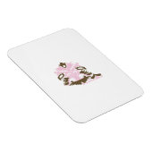 Magenta-rood, geelachtig Oranje decoratief Magneet (Rechterzijde)