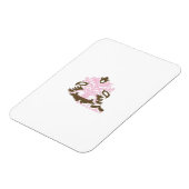 Magenta-rood, geelachtig Oranje decoratief Magneet (Linkerzijde)