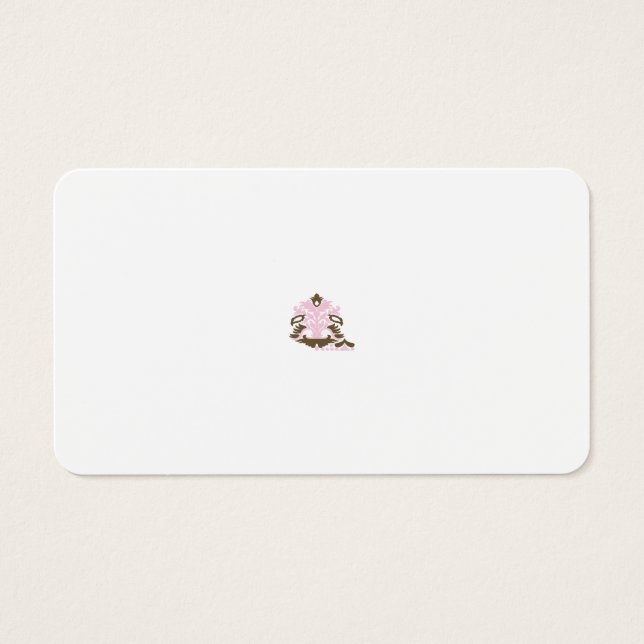 Magenta-rood, geelachtig Oranje decoratief Visitekaartje (Voorkant)