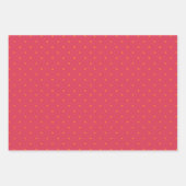 Magenta rood roze met goudvis Oranje vlekken Inpakpapier Vel (Voorkant 2)