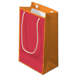 Magenta rood roze met goudvis Oranje vlekken Klein Cadeauzakje