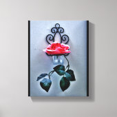 Magenta Roos Sconce Canvas Afdruk (Voorkant)