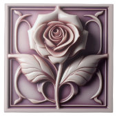 Magenta-Roos Tegeltje (Voorkant)